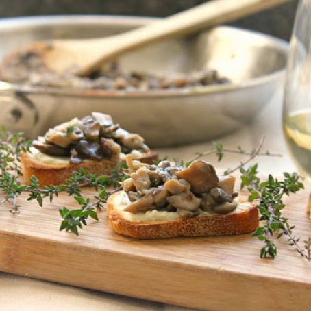 Cheese & Mushroom Toasts