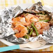 Backyard Shrimp & Rice Bundles