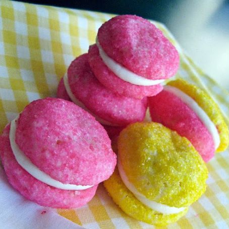 Glittering Lemon Sandwich Cookies