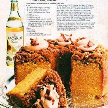 BACARDI RUM CAKE (tube-pan style)