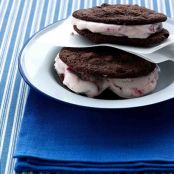 Strawberry-Chocolate Ice Cream Sandwiches