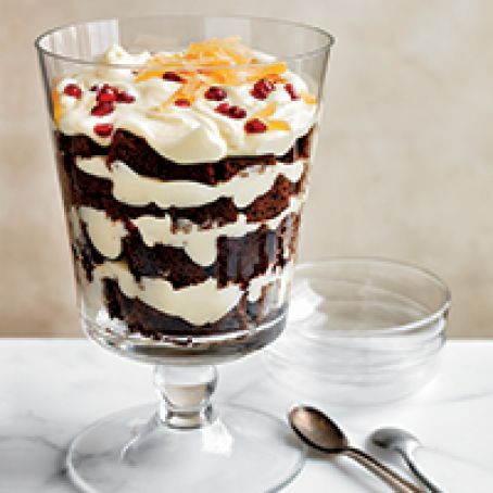 Gingerbread and White Chocolate Mousse Trifle