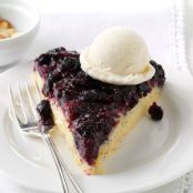 Blueberry Upside-Down Skillet Cake