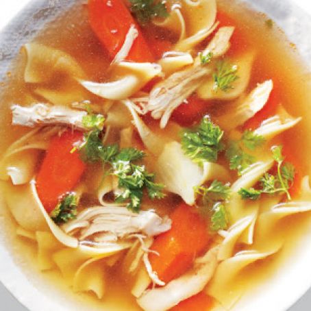 Double-Dark Chicken Noodle Soup
