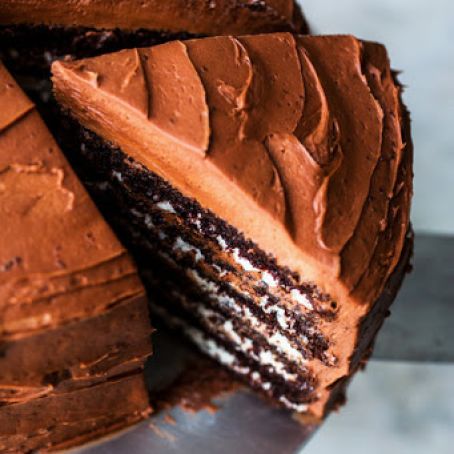 Devil’s Food Cake With Black Pepper Buttercream