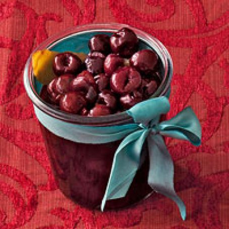 Quick Brandied Cherries