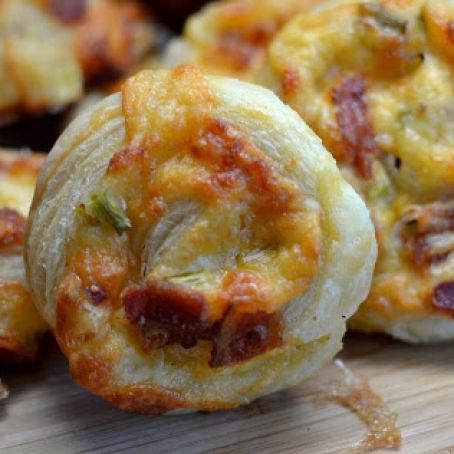 Triple Cheese & Bacon Pinwheels