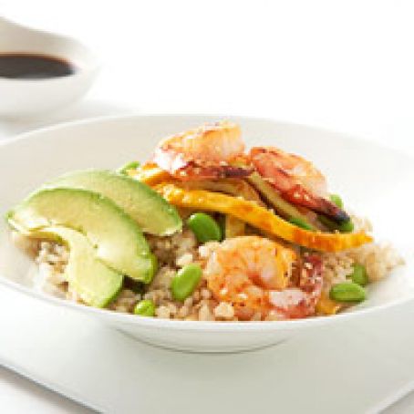 Shrimp and Avocado Rice Bowl