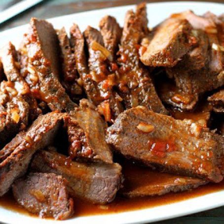Slow-Cooker Barbecue Beef Brisket
