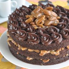 Orange Chocolate Praline Layer Cake