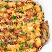 Cheesy Tater Tot Breakfast Bake