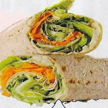 Hummus & Veggie Wrap Up