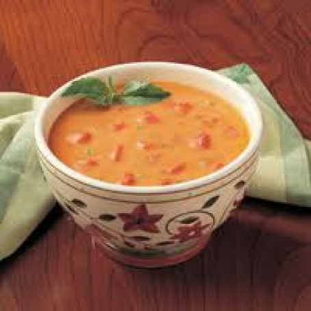 Easy Cream of Tomato Basil Soup