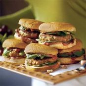 Toasted Pecan, Cranberry and Gorgonzola Turkey Burgers
