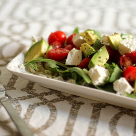 RICE****Rice Salad with Feta, Kalamata, Capers and Avocado
