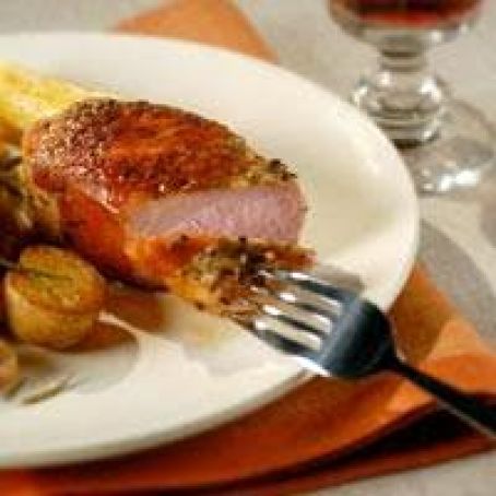 Prosciutto Wrapped Pork Chops