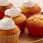 Pumpkin Angel Puffs with Spiced Whipped Cream