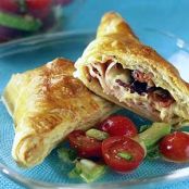Turkey-Bacon Turnovers with Tomato-Avocado Salad