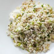 Barley, Cauliflower, and Herbs with Burrata