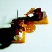 Mandarin and Lavender Baba with Chocolate Sorbet