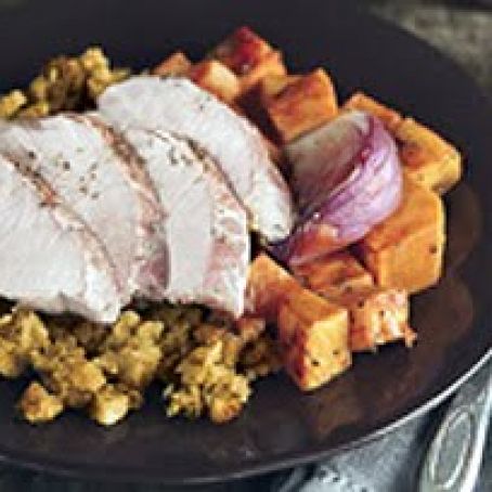 One-Pan Roasted Pork Supper