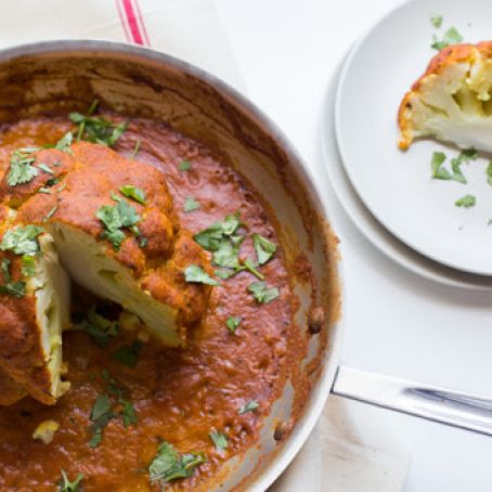 Gobhi Musallam (Roasted Whole Cauliflower) from The Domestic Man