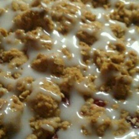cherry crumble pizza pie