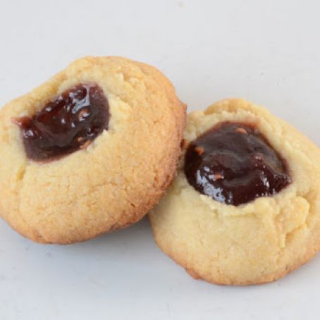 Paleo Raspberry Thumbprint Cookies