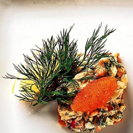 Salmon & prawn toast