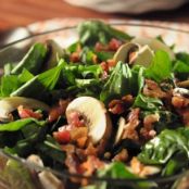 Spinach Salad with Garlic Dressing- Trisha Yearwood Recipe