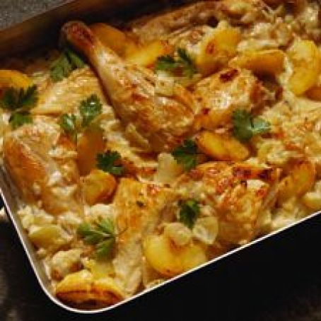 Baked Chicken & Peach