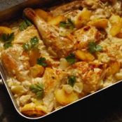 Baked Chicken & Peach
