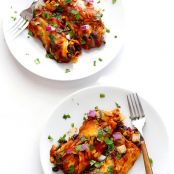 BBQ Chicken Enchiladas