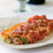 Sausage-Stuffed Manicotti