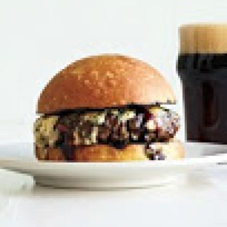 Burger with Port and Stilton