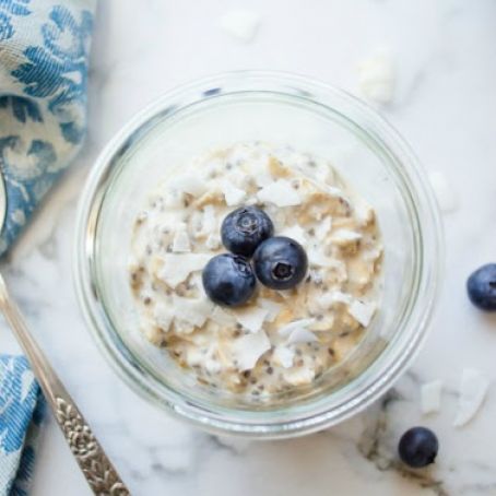 Blueberry Chia Overnight Oats