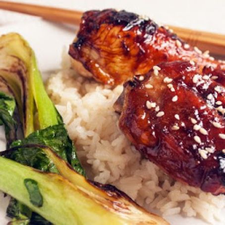 Honey-Sesame Teriyaki Chicken with Bok Choy