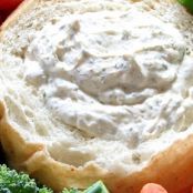 Dill Dip in a Bread Bowl