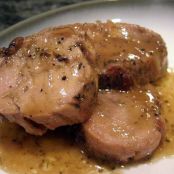 Pork Tenderloin with a Honey, Mustard and Herb Glaze