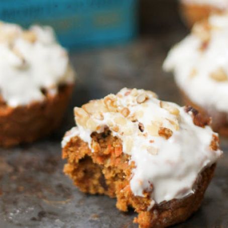 Healthy Carrot Cake Muffins
