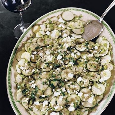 ZUCCHINI CARPACCIO w/HOMEMADE RICOTTA