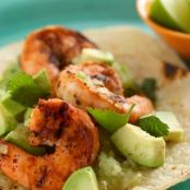 Chipotle Shrimp Taco with Avocado Salsa Verde