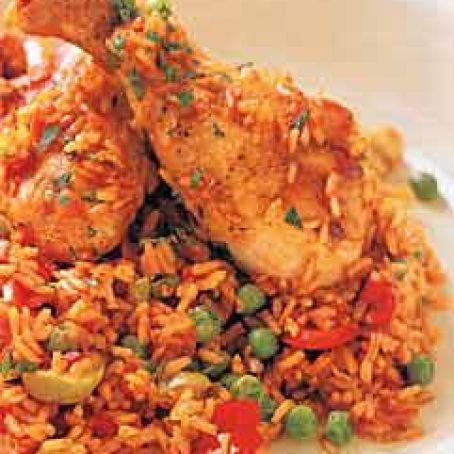 Spanish-Style Chicken with Saffron Rice (Arroz con Pollo)