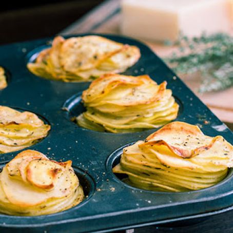 Potato Stacks,  Parmesan