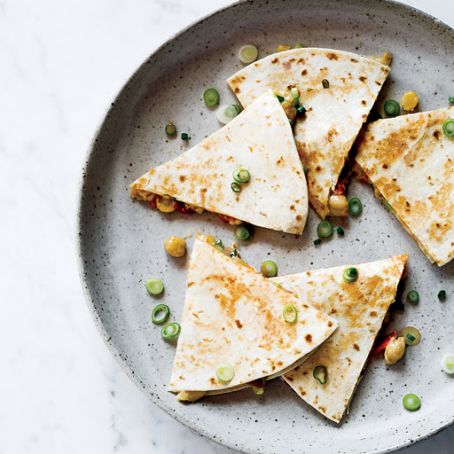 Spanish-Style Chickpea Quesadillas