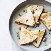 Spanish-Style Chickpea Quesadillas