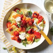 Pasta with Burst Tomatoes and Mascarpone