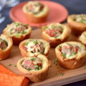 Cheesy Meatball Cups