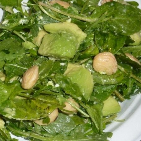 Triple A Salad (Arugula, Avocado, & Almonds)