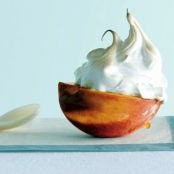 PEACHES UNDER MERINGUE